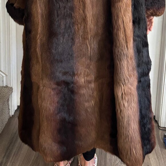 Elegant Vintage Polo Norte Rabbit Fur Coat - Full Length - Picture 10 of 10